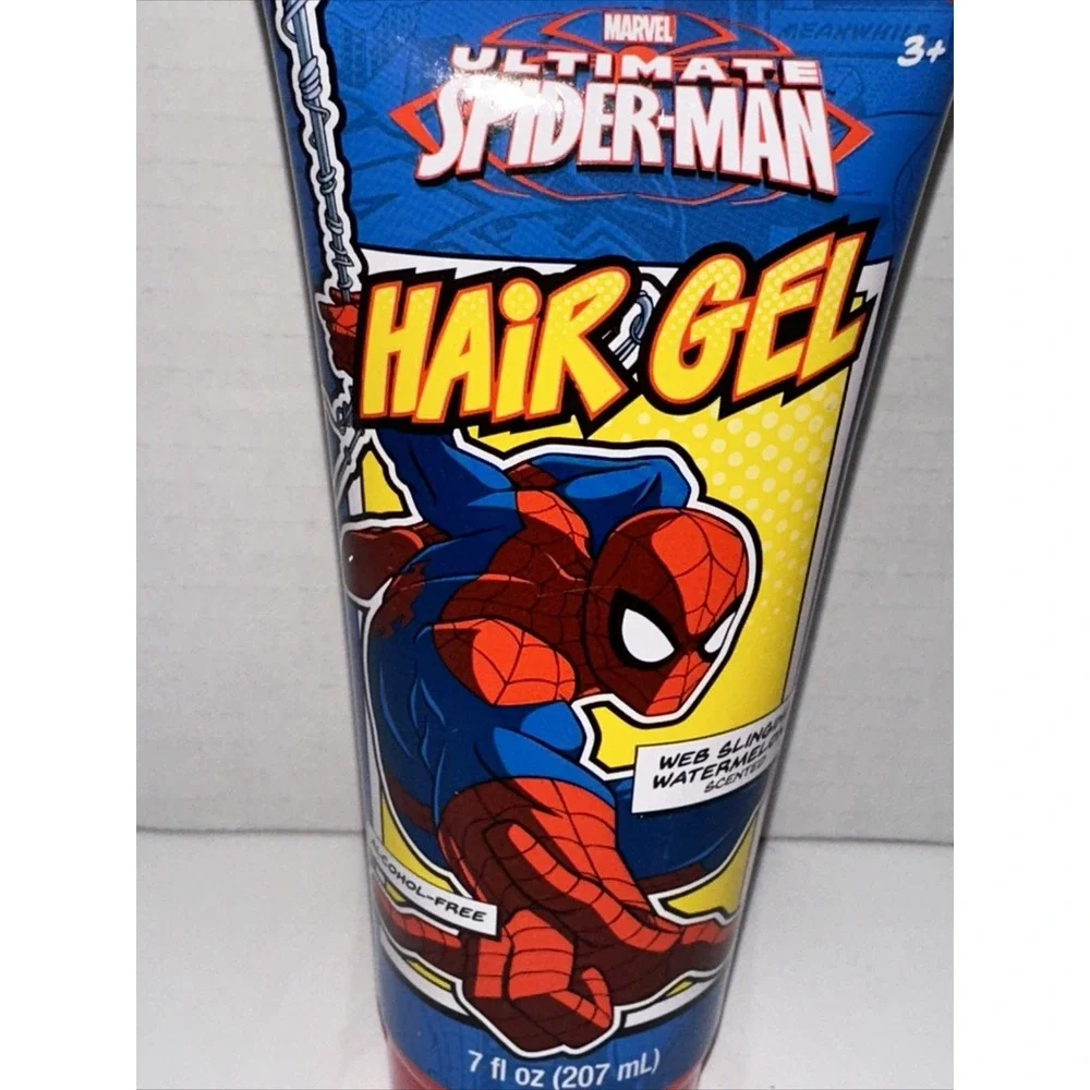 Marvel Ultimate Spider-Man Hair Gel Watermelon Scent Alcohol-Free 7oz Tube